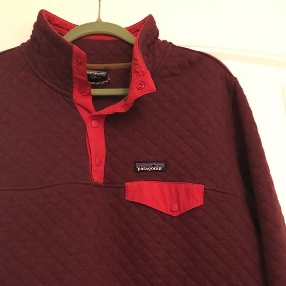 Patagonia Tops - Patagonia Quilt Snap-T Pullover Dark Currant